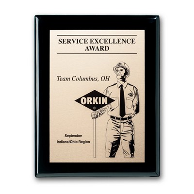 Etch/Oxidized Plaq - Ebony