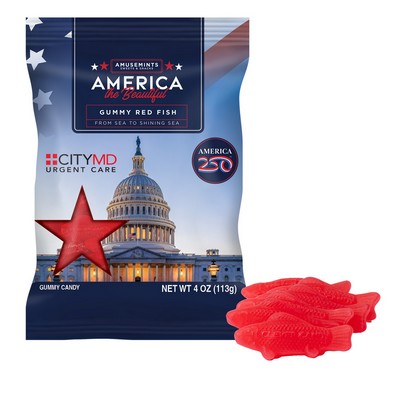America 250- 4oz. Digibag- Gummy Red Fish