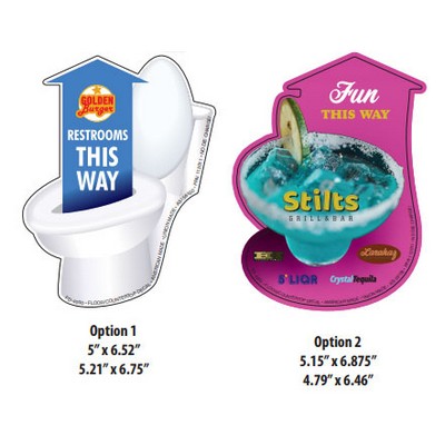 Custom Shaped Floor Decal up to 151-250 sq inches