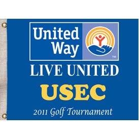 12" x 18" Digitally Printed Two Sided Knit Polyester Flag w/2 Grommets