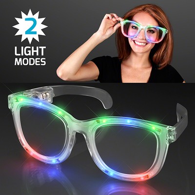 Wacky Flash LED Jumbo Party Shades - BLANK