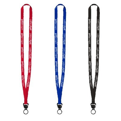 Evolution12 - 1/2" Polyester Welded Lanyard with Trapezoid and Plastic O-Ring