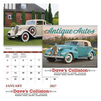 Good Value™ Antique Autos - Spiral Calendar